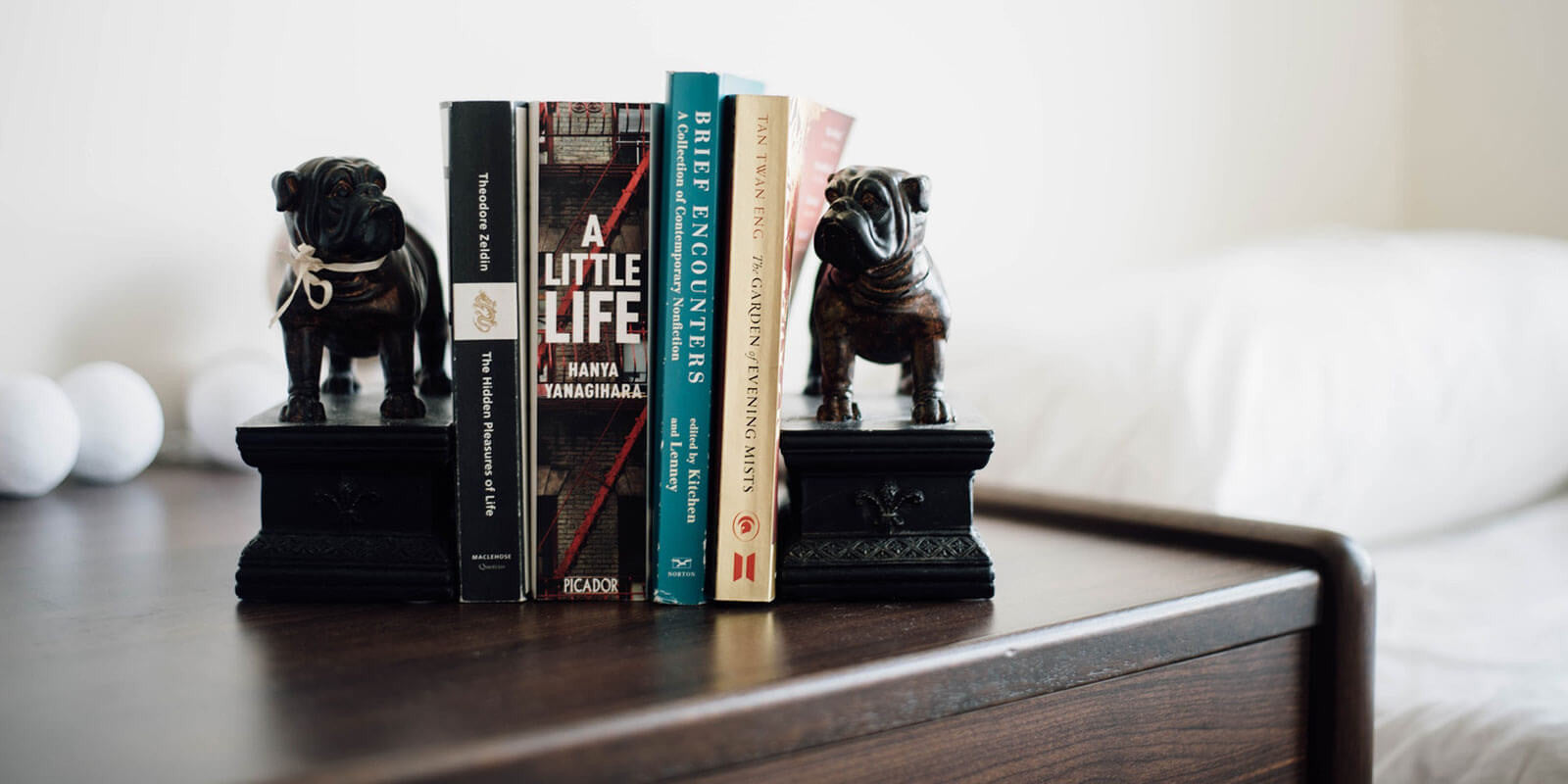 Study table displays an array of novels