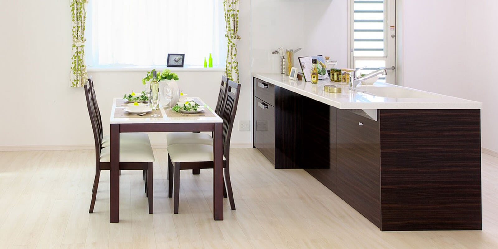 Dining table & Side table with Granite top